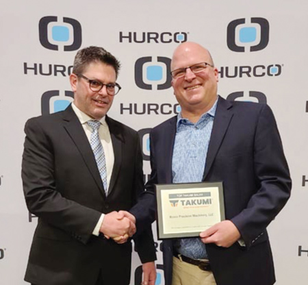 Hurco Award Receipt