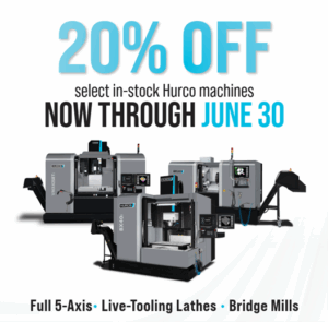 Hurco 20% Off Flyer